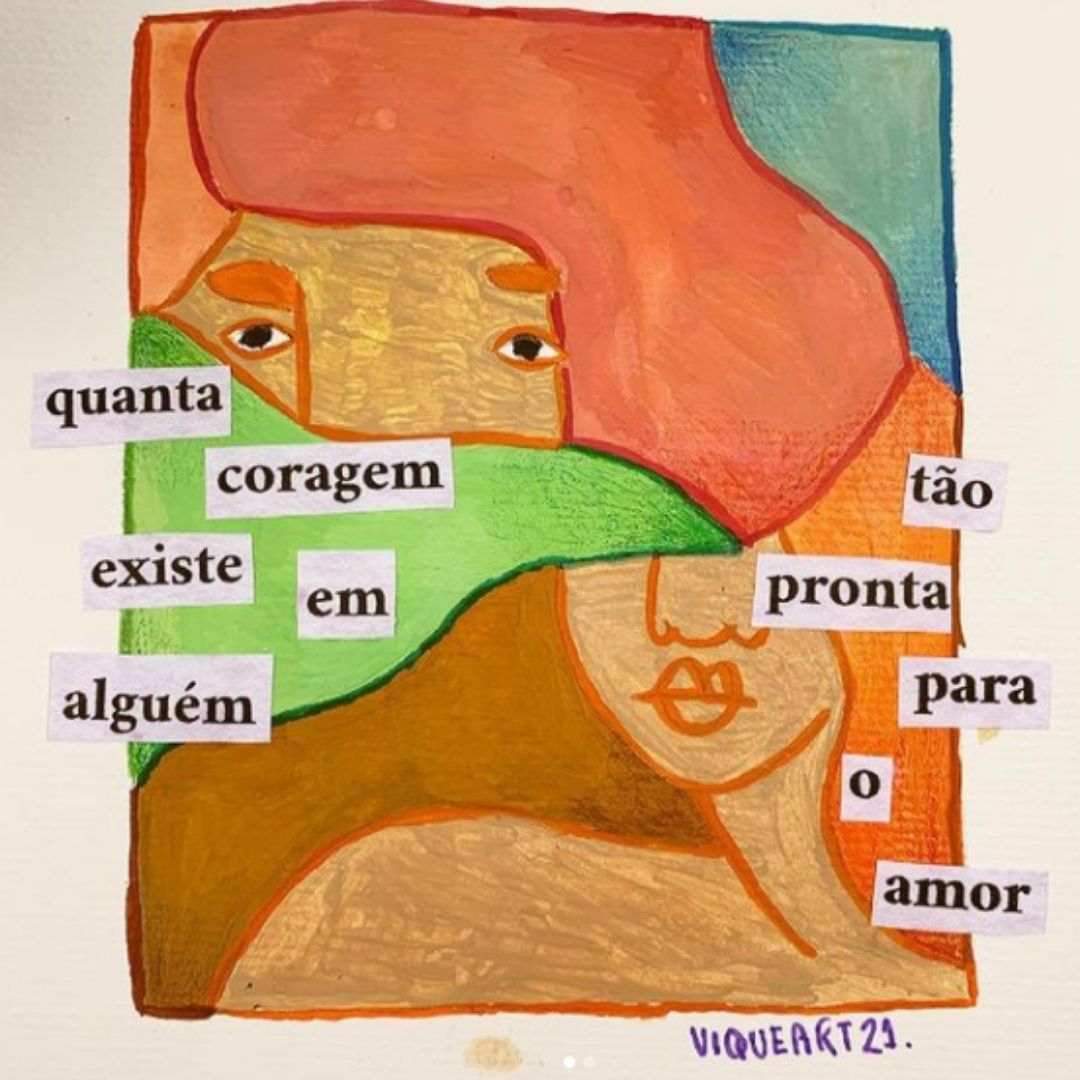 Primeiro eu tive que morrer, trabalho de @viqueart. Foto: reprodução autorizada @viqueart
