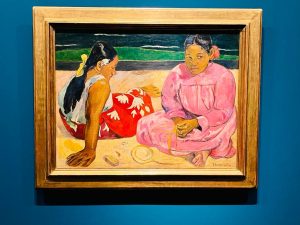 Um das telas de Paul Gauguin que estão expostas no Masp (Foto: Patrícia Cassese)