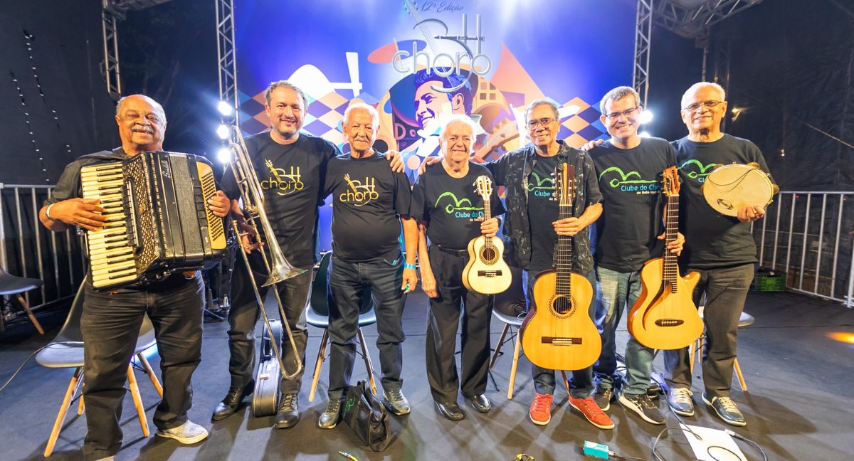 O Clube do Choro, que encerra projeto neste sábado, na Feira Tom Jobim (Thiago Fernandes/Divulgação)