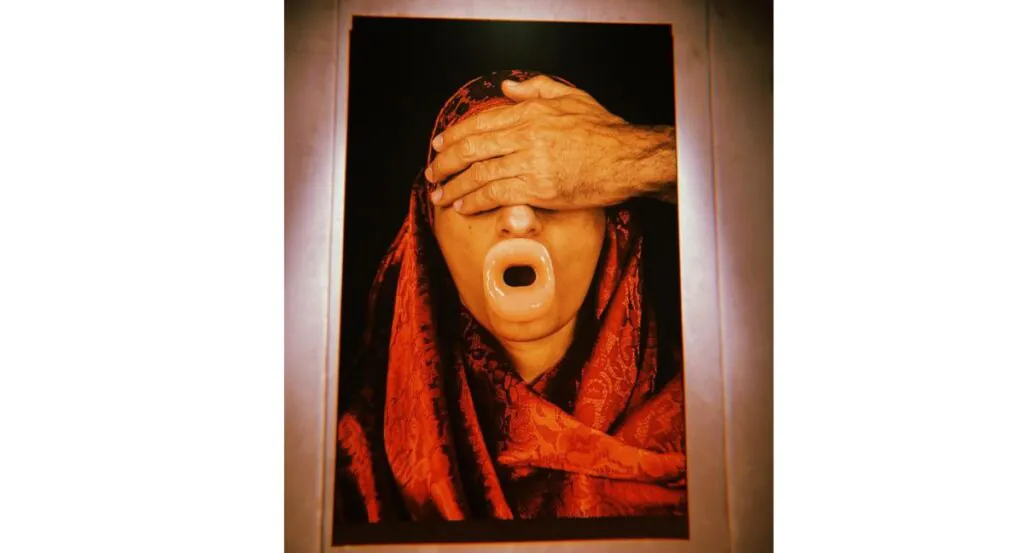 Uma das fotos da série "Rosa Púrpura" que podem ser vistas na exposição (Carol Cassese/Divulgação)