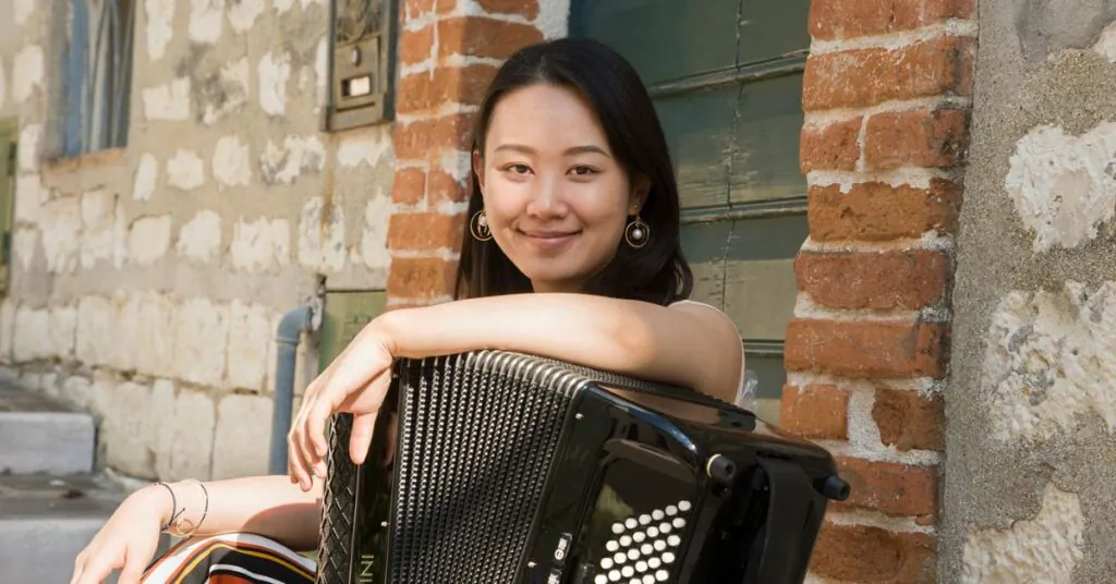 Acordeonista chinesa Hanzhi Wang. Foto: Acervo Pessoal